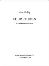 Four Studies for Two Violins and Drone 2 performance scores cover